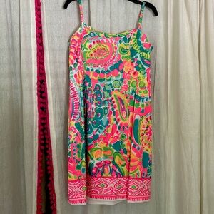 Lilly Pulitzer Shelli Stretch Shift Dress Come Out Of Your Shell